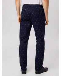 dunkelblaue bedruckte Chinohose von Scotch & Soda