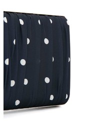 dunkelblaue bedruckte Clutch von We11done