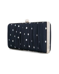 dunkelblaue bedruckte Clutch von We11done