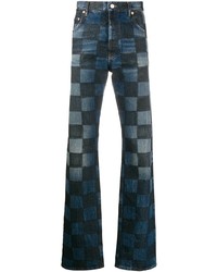 dunkelblaue bedruckte Jeans von Balenciaga