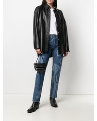 dunkelblaue bedruckte Jeans von Acne Studios