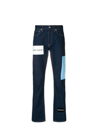 dunkelblaue bedruckte Jeans von Calvin Klein Jeans