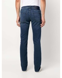 dunkelblaue bedruckte Jeans von Jacob Cohen