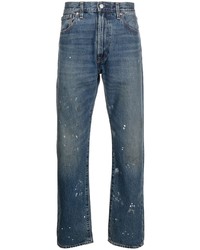 dunkelblaue bedruckte Jeans von Levi's