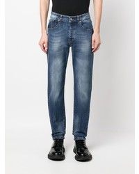 dunkelblaue bedruckte Jeans von John Richmond