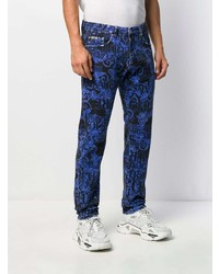 dunkelblaue bedruckte Jeans von VERSACE JEANS COUTURE