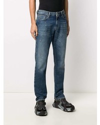 dunkelblaue bedruckte Jeans von Emporio Armani