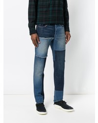 dunkelblaue bedruckte Jeans von Lanvin
