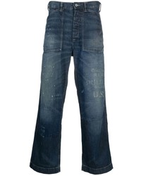 dunkelblaue bedruckte Jeans von Polo Ralph Lauren