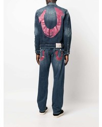 dunkelblaue bedruckte Jeans von True Religion