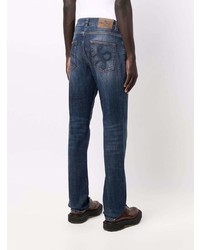 dunkelblaue bedruckte Jeans von Etro