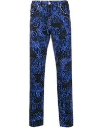 dunkelblaue bedruckte Jeans von VERSACE JEANS COUTURE