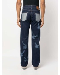 dunkelblaue bedruckte Jeans von Levi's