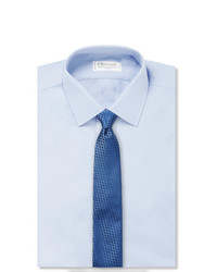 dunkelblaue bedruckte Krawatte von Charvet