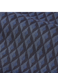 dunkelblaue bedruckte Krawatte von Dunhill