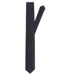 dunkelblaue bedruckte Krawatte von akzente