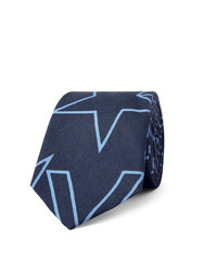 dunkelblaue bedruckte Krawatte von Givenchy