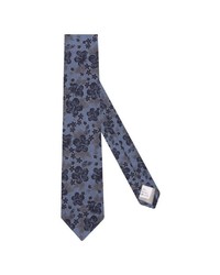 dunkelblaue bedruckte Krawatte von Jacques Britt