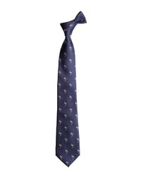 dunkelblaue bedruckte Krawatte von next