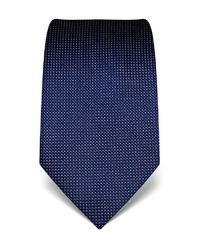 dunkelblaue bedruckte Krawatte von Vincenzo Boretti