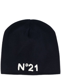 dunkelblaue bedruckte Mütze von No.21