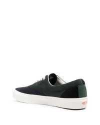 dunkelblaue bedruckte niedrige Sneakers von Vans