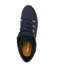 dunkelblaue bedruckte niedrige Sneakers von Timberland