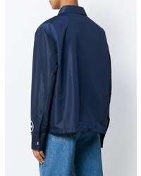 dunkelblaue bedruckte Shirtjacke von Calvin Klein 205W39nyc