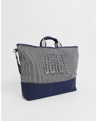 dunkelblaue bedruckte Shopper Tasche aus Leder von Juicy Couture