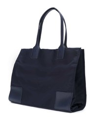 dunkelblaue bedruckte Shopper Tasche aus Nylon von Tory Burch