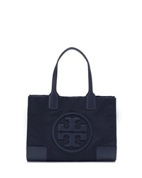 dunkelblaue bedruckte Shopper Tasche aus Nylon von Tory Burch