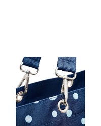 dunkelblaue bedruckte Shopper Tasche aus Segeltuch von Reisenthel