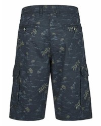 dunkelblaue bedruckte Shorts von Eagle No. 7 by Adler