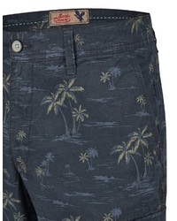 dunkelblaue bedruckte Shorts von Eagle No. 7 by Adler