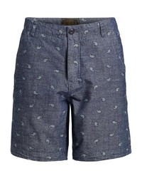 dunkelblaue bedruckte Shorts von khujo