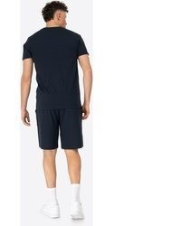 dunkelblaue bedruckte Shorts von Lonsdale