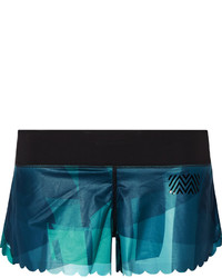 dunkelblaue bedruckte Shorts von Monreal London