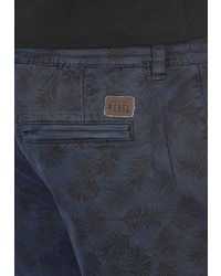 dunkelblaue bedruckte Shorts von Redefined Rebel