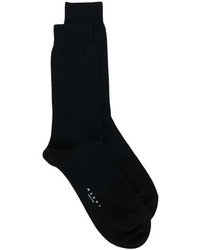 dunkelblaue bedruckte Socken von Marni