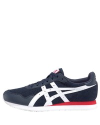 dunkelblaue bedruckte Sportschuhe von ASICS TIGER