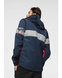 dunkelblaue bedruckte Windjacke von Superdry