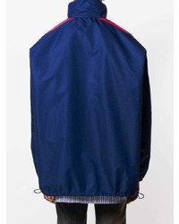 dunkelblaue bedruckte Windjacke von Balenciaga