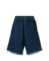 dunkelblaue Bermuda-Shorts aus Jeans von MARQUES ALMEIDA