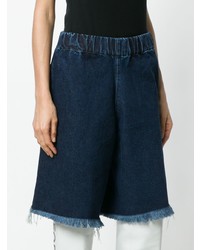 dunkelblaue Bermuda-Shorts aus Jeans von MARQUES ALMEIDA