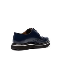 dunkelblaue beschlagene Leder Oxford Schuhe von Church's