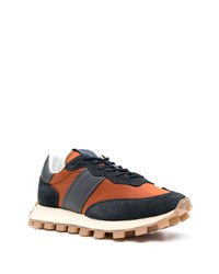 dunkelblaue beschlagene Wildleder niedrige Sneakers von Tod's