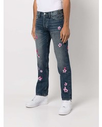 dunkelblaue bestickte Jeans von Rhude