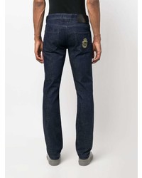 dunkelblaue bestickte Jeans von Billionaire