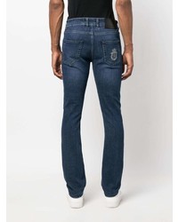 dunkelblaue bestickte Jeans von Billionaire