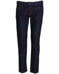 dunkelblaue bestickte Jeans von Emporio Armani